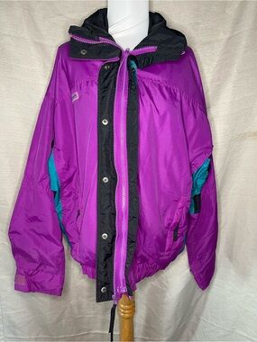 Vintage Columbia Bugaboo Purple Wind Jacket